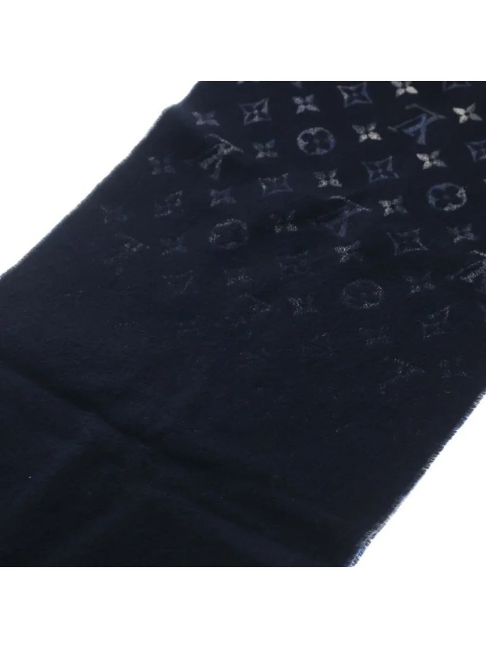 Louis Vuitton Monogram Gradient Ta Tan Scarf Shawl Navy